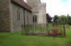 20 Rodmersham Church. Four railed coped stones to the North.jpg (105420 bytes)